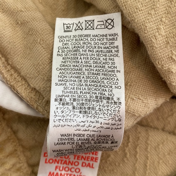 Casablanca Monogram Velour Velvet Track Pants Men's Size L Taupe - Picture 11 of 16